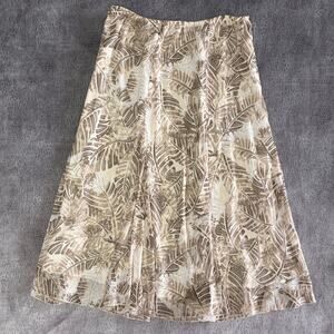 Vintage Ruby Road Leaves Maxi Skirt